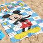 Disney Mickey Mouse Bath Pool Beach Towel - Checkered Kids Super Soft & Absorbent 100% Cotton Towel, Measures 28 X 58