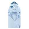 Hudson Baby Unisex Baby Cotton Animal Face Hooded Towel, Narwhal, One Size
