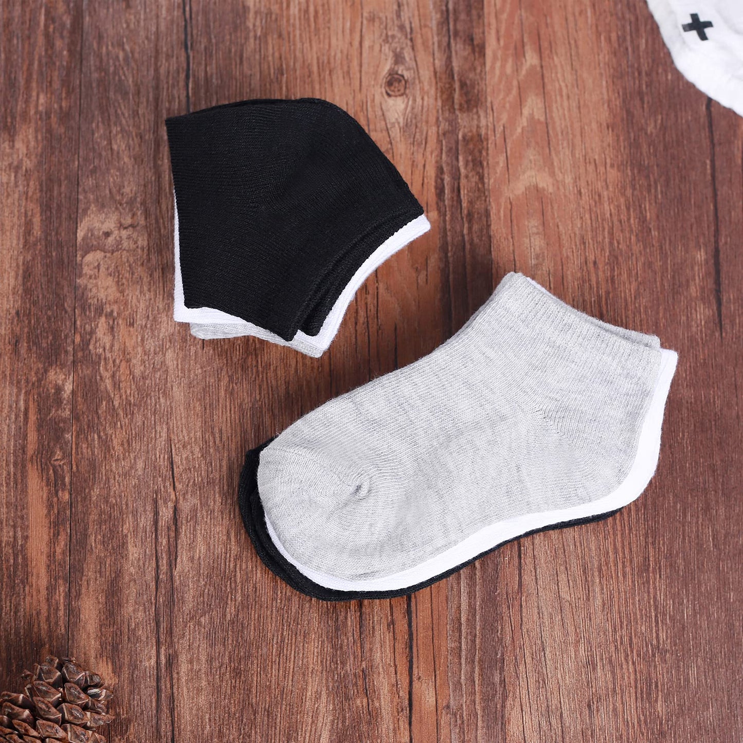 Tenpluszero Toddler Socks - 16 Pack Kids Low Cut Athletic Ankle Socks Baby Boys Girls Breathable Socks Bulk