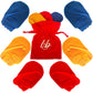 Bamboo Baby Mittens For Eczema, 0-6 Months, Baby Gloves For Dry Skin, Overnight Moisturizing Gloves, 3 Pairs