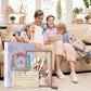 CHERRY CHEERS Family Handprint Kit, DIY Craft Keepsake Wooden Frame, Endless Gift Set, Non-Toxic Paints, Transparent Sheets (Bro