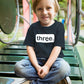 3Rd Birthday Shirt Boy Third Outfit 3 Year Old Toddler Gift Baby Tshirt Party Shirts (Charcoal Black, 2 Years)