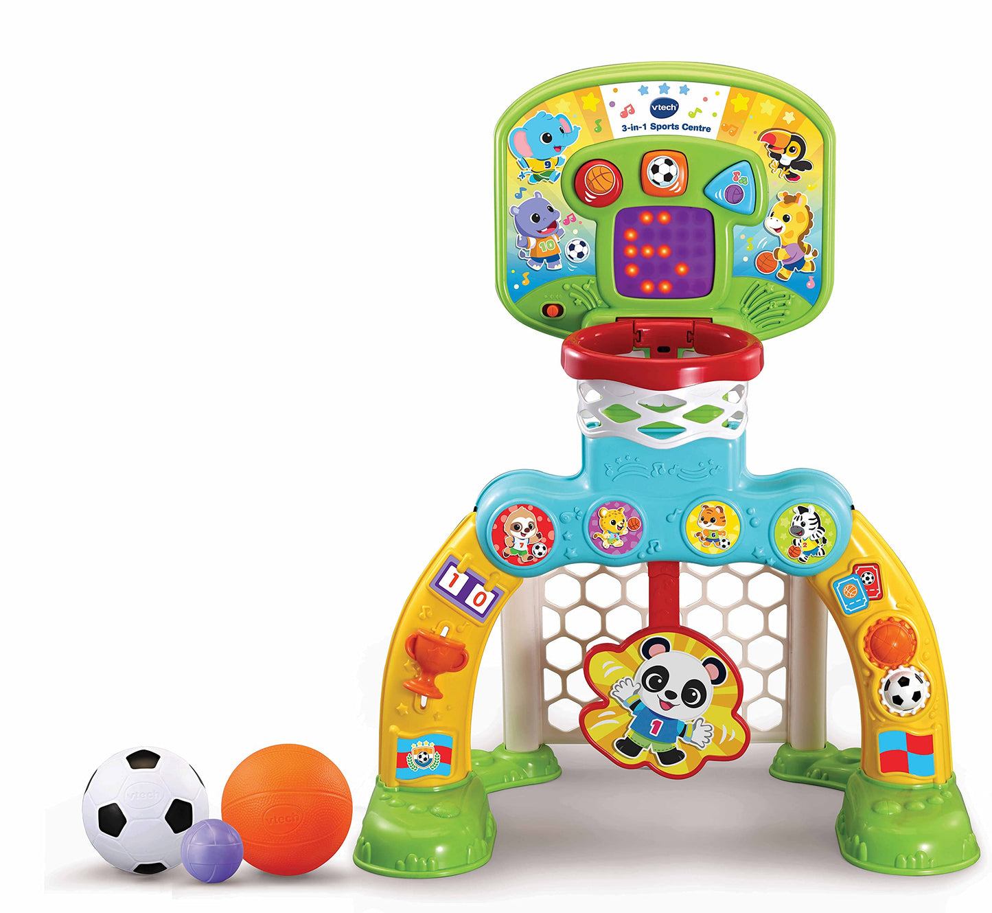 VTech 3-in-1 Sports Centre, Baby Interactive Toy with Colours and Sounds, Learning with Role-Play, Suitable for Baby Boys & Girl