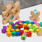 Candywood Rainbow Acrylic Gem Cubes Blocks Children Educational Sensory Training Crystal Toys Baby Learn Color Light Shadow Stac