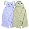 Toddler Towels Hooded Kids Bath Towel Unisex Toallas para Bebe 2-Pack 27.5X55 Thick Ultra Absorbent Soft Baby Towels with Hood B