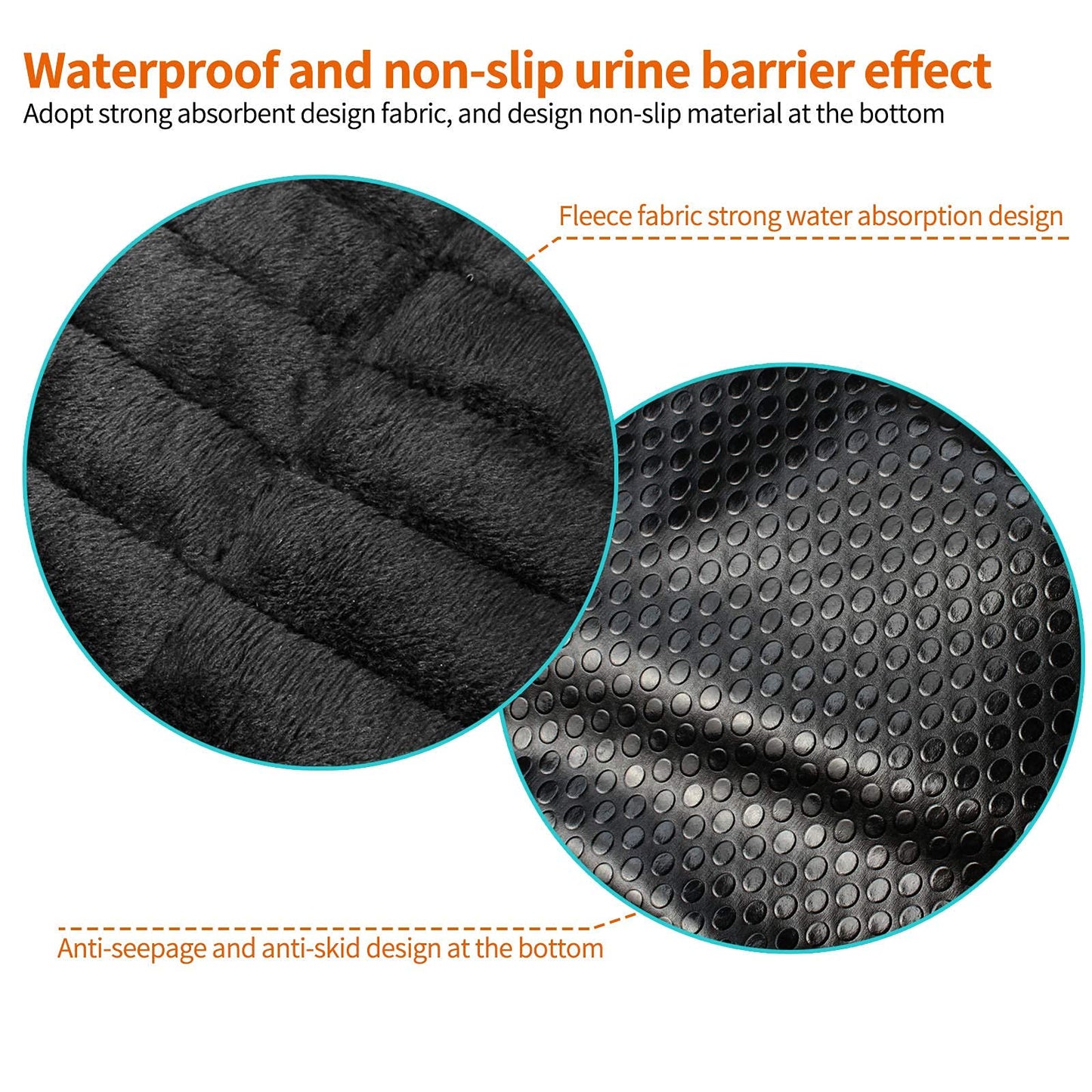 Piddle Pad Car Seat Protector, Waterproof Potty Training Seat Saver Pads For Infants Baby And Toddlers, Machine Wash And Dry (Bl