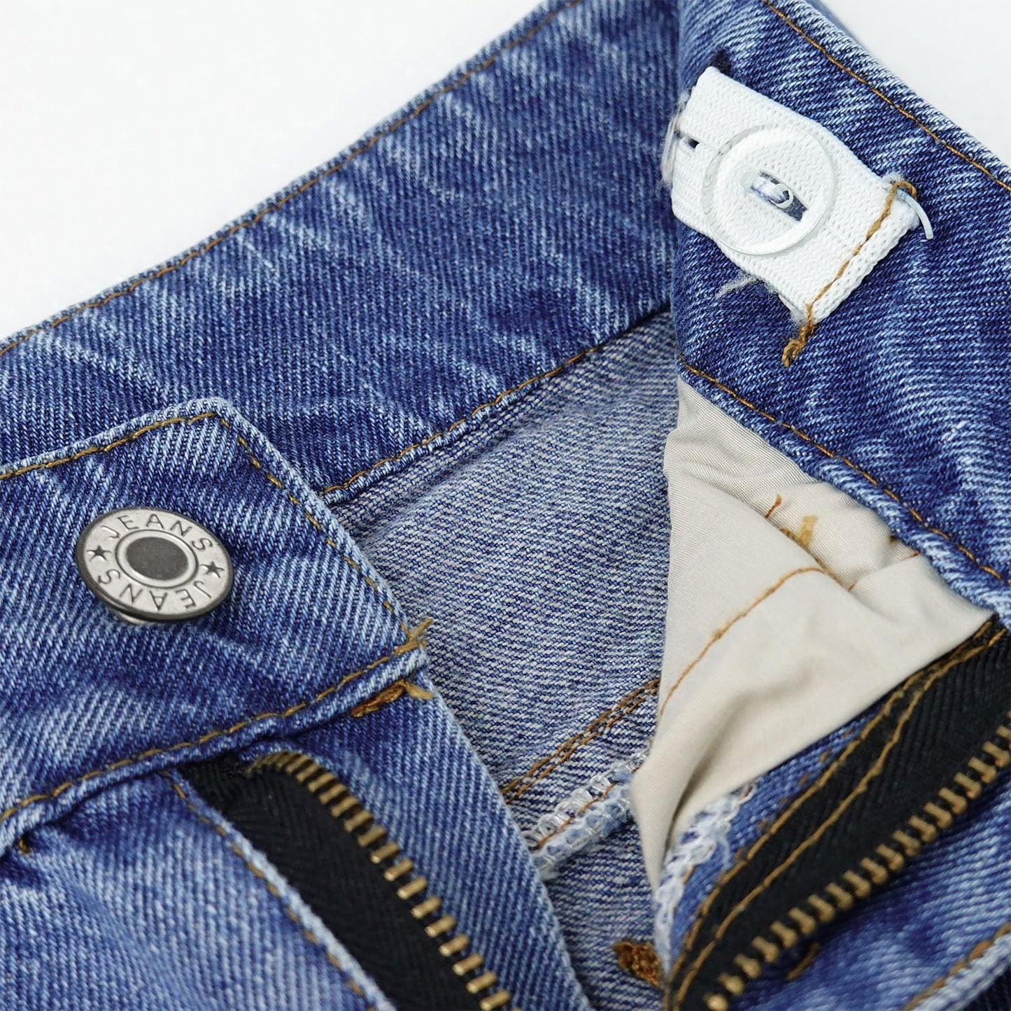 Kidscool Space Baby Elastic Inside Ripped Jeans,Little Toddler Kids Distressed Denim Pants,Blue,12-18 Months