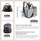 Mellories 4 in 1 Convertible Baby Diaper Bag - Converts from Tote to Backpack, Stroller & Crossbody Diaper Bag - Gray Baby Trave