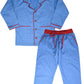 SHOPmOZO Unisex Pure Cotton Printed Night Suit for Boys and Girls Full Pyjama with Top Combo Set (SM00210UNISEXSWPS_89 Years M