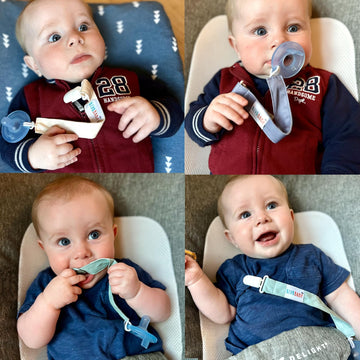 Alvababy Pacifier Clips For Neutral Boys Girls 8 Pack Pacifier Binky Paci Holder Leashes For Baby