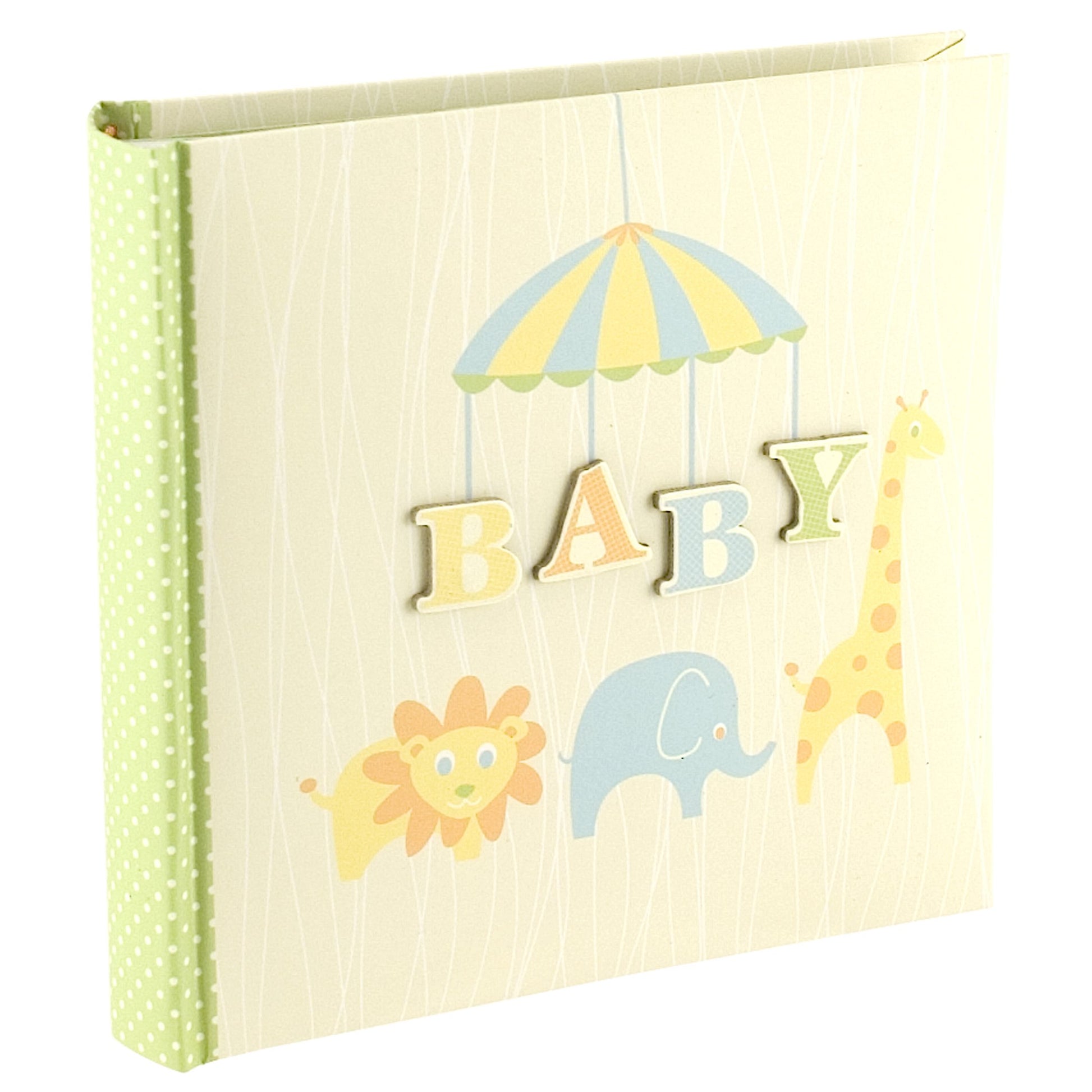 Malden International Designs Baby Animals Baby Photo Ablum, 80-4x6, Green