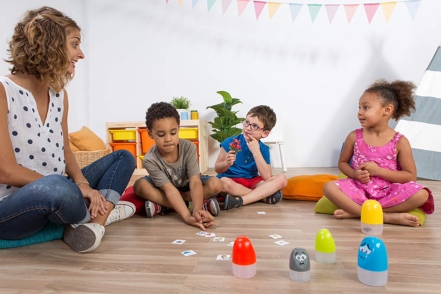 Miniland Emoticapsules. Multicolor and Funny Toy which Represent The Basic Emotions and Invite Children from 2 to 6 Years to Rec