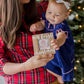 Pearhead Babys First Christmas Wooden Picture Frame Ornament, Newborn Milestone Keepsake Photo, Holiday Gift For New And Expecti
