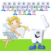 25Pcs Lost Teeth Saver Necklace Multicolor Tooth Boxes For Kids Keepsake Plastic Tooth Necklace