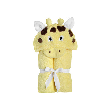 Yikes Twins Hooded Baby Towel for Kids 2-8 | Large 100% Cotton Baby Towel for Girls or Boys | Unisex Cute Giraffe Bath Towels fo