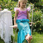 Eledobby Ariel Dress For Girls Little Mermaid Costume Princess Dress Up Halloween Birthday Outfits With Accessories Size 5-6 Yea