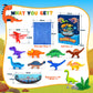 IPOURUP Dinosaur Toys for Kids 3-5: Wooden Stacking Montessori Toys for 3 4 5 6 7 8 Year Old Boys Girls Balance Competition Game