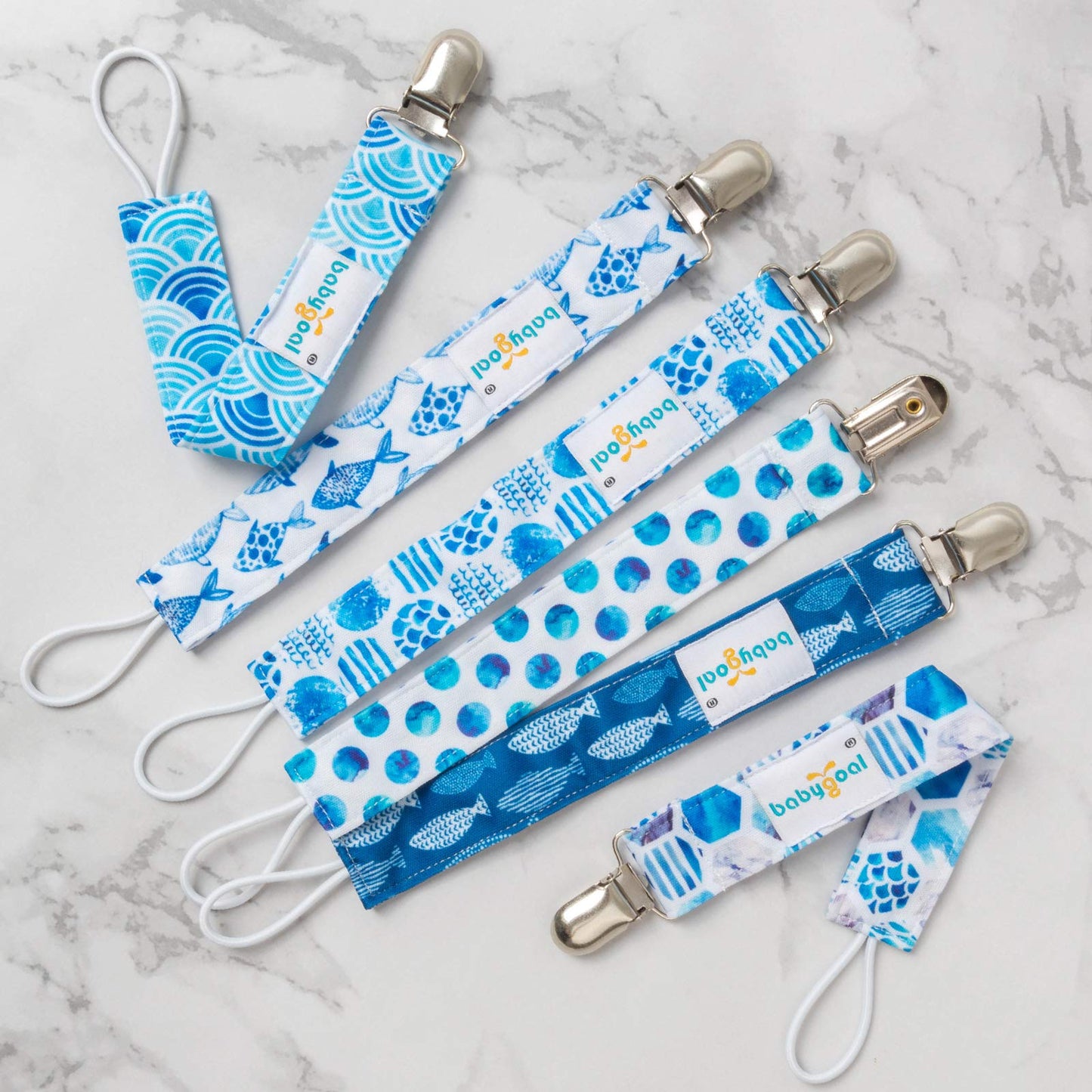 Babygoal Pacifier Clips, 6 Pack Pacifier Holder For Girls And Boys Fits For Most Pacifier Styles & Baby Toys And Baby Gift 6Mp12