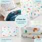 Wildkin 4-Piece Toddler Bed In A Bag - Cotton Comforter, Sheets & Pillowcase For Cozy Cuddles - Jurassic Dinosaurs