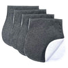 Arnzion Baby Burp Cloths Baby Burp Set Curved Absorbent and Soft Valuable 4 Pack (Flecked Grey)