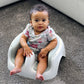 Bumbo Floor Seat Lite Combo - Portable Baby Booster Chair With Tray, Floor Seat For Feeding And Playtime, Extra Legroom For Bigg