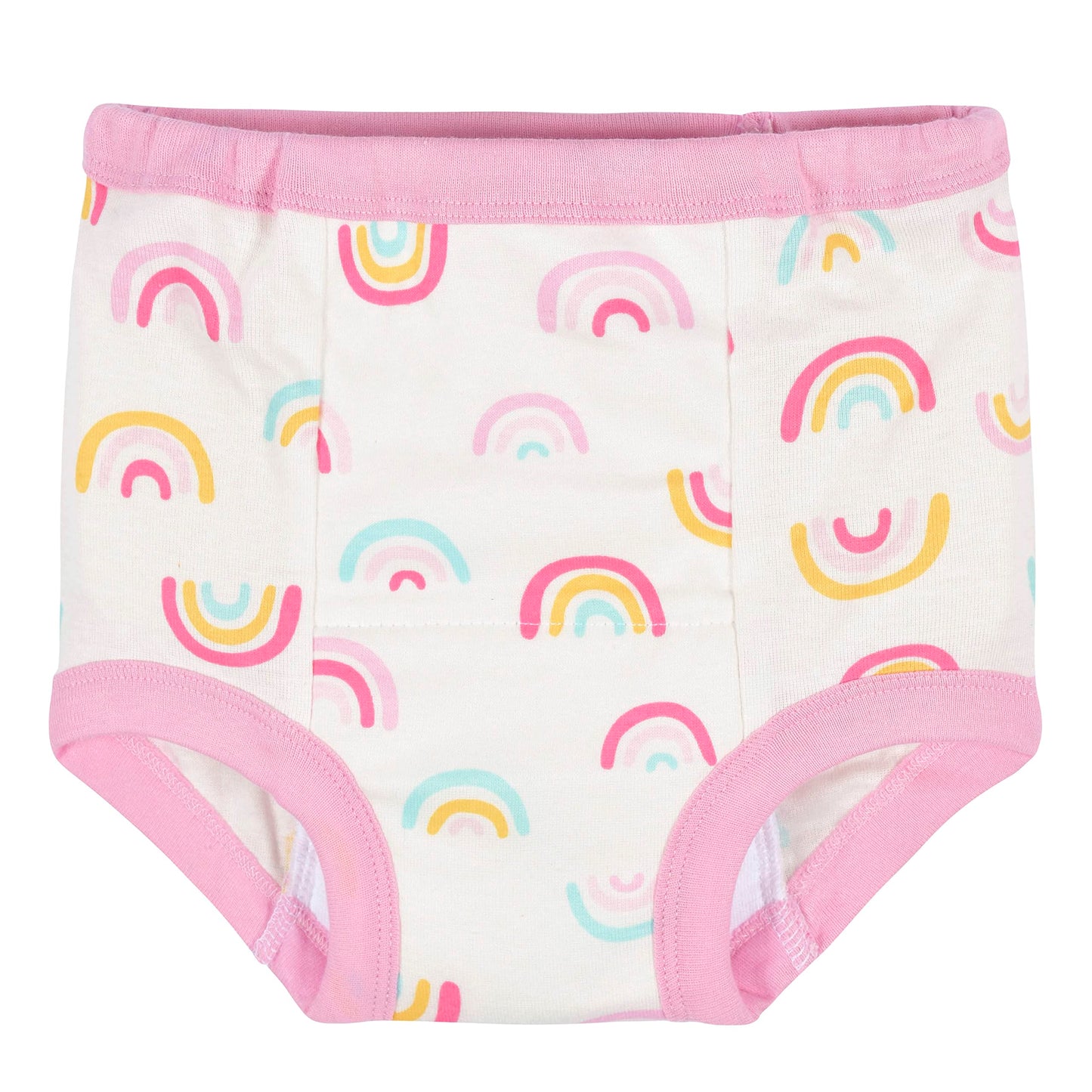 Gerber Baby Girls Infant Toddler 4 Pack Potty Training Pants Underwear Rainbow Turquoise And Pink 3T