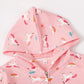 Akyzic Girls Zip Up Hoodie Unicorn Fall Jacket Kids Back To School Outfit Hooded Sweatshirt Toddler Girl Fall Outerwear 6T/8053