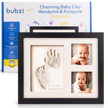 Baby Footprint Kit, Baby Foot And Hand Print Kit, Keepsake Frame, Nursery Pictures Frames, Hand Print Mold Kit, New Mom Gifts, B