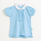 Jus Cubs Girls Jersey Toddlers Solid Polo TShirt  Blue (in, Age, 2 Years, 3 Years, Blue)