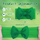 Oneninedream Hairband, St.Patrick'S Day Hair Accessories For Infant Baby Girls, Green Headbands With Bows, Shamrock Print, Nylon