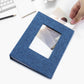 Vienrose Small Photo Album 4X6 Holds 200 Photos 2 Pack, Mini Baby Photo Album Linen Cover For Gifts Wedding Family, Blue