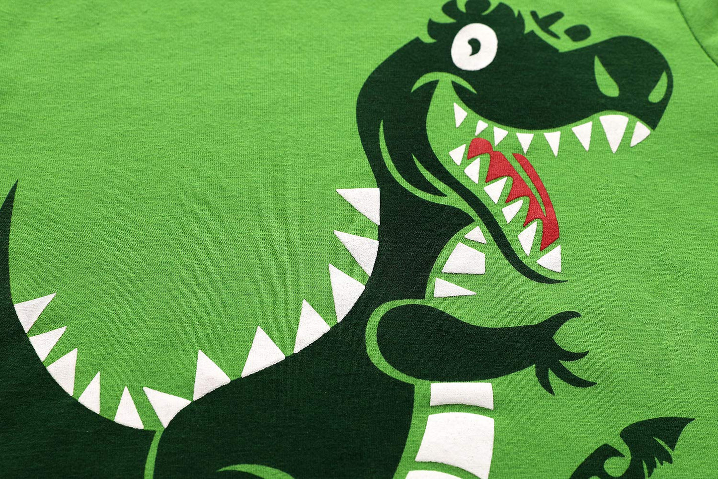 Little Boys Dinosaur 2 Piece Pajamas Long Sleeve 100% Cotton Sleepwear Pjs For Kids 3 4 T