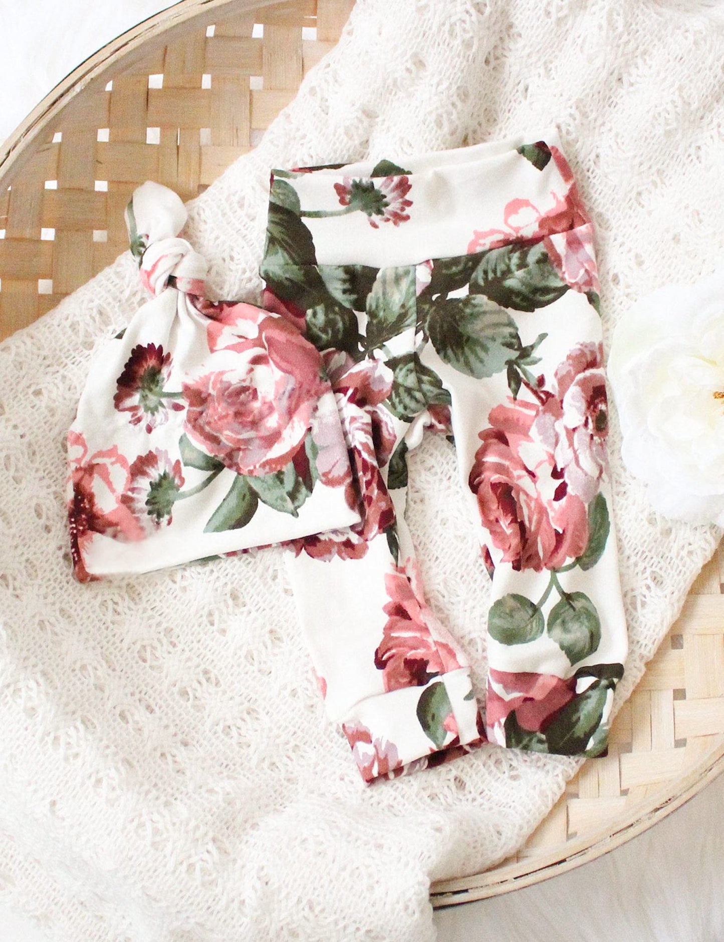 Kangkang Hi I 'M New Here Baby Girl Clothes 3-6 Months Girl Clothes Hi Im New Here Infant Outfit Romper + Floral Pants + Headban