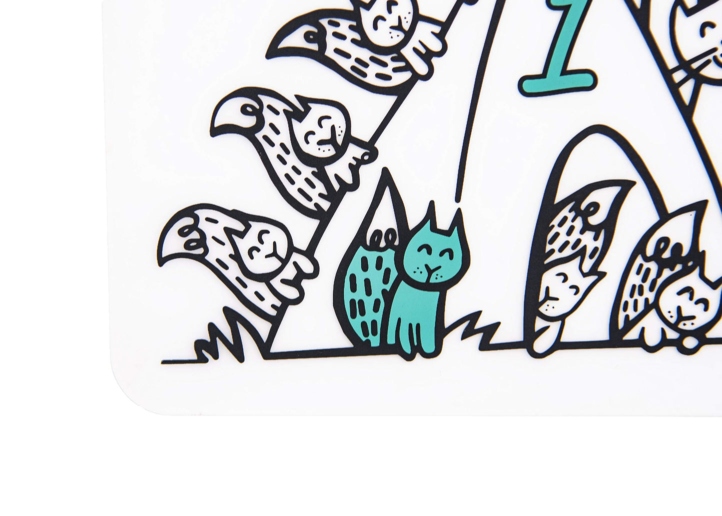 Modern-Twist 10 X 14 Reusable, Waterproof Coloring Mark-Mat Sheet For Kids, 100% Food-Grade Silicone, Pack Of 1, Numbers
