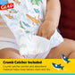 Glad For Kids Shark Disposable Paper Bibs With Crumb Catcher For Feeding - Absorbent And Leakproof Eating And Travel Essentials