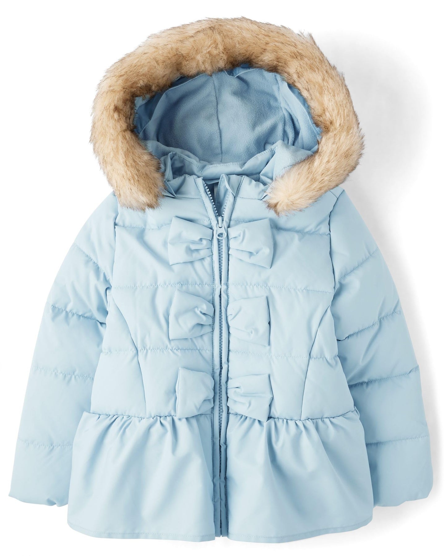 Gymboree,And Toddler Puffer Jacket,Light Blue Ribbon,18-24 Months