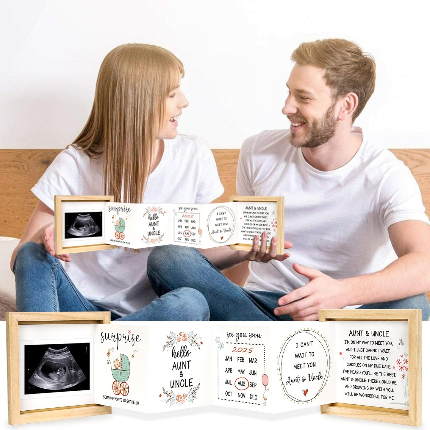 Aunt And Uncle Baby Announcement, Pregnancy Announcement Gifts Ideas For Auntie & Uncle, Surprise Pregnancy Reveal To Family, Be