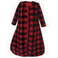 Hudson Baby Unisex Baby Plush Sleeping Bag, Sack, Blanket, Buffalo Plaid Long-Sleeve, 12-18 Months