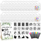 Newwiee 55 Pcs White Bibs for Baby Decorating Design a Bib Decorate Plain newborns Bibs Wooden Sign for Baby Shower Games Kit(Gr