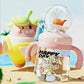 Fragrantgarden Drinking Cup With Whale Squirt, Weighted Sippy Cups With Adjustable Straps, 300Ml Whale Water Cups With Silicone