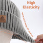Baby Beanie Fleece Lined Toddler Winter Hat With Ear Flaps Little Girls Boys Warm Hats Cute Beanies For Kids Gray