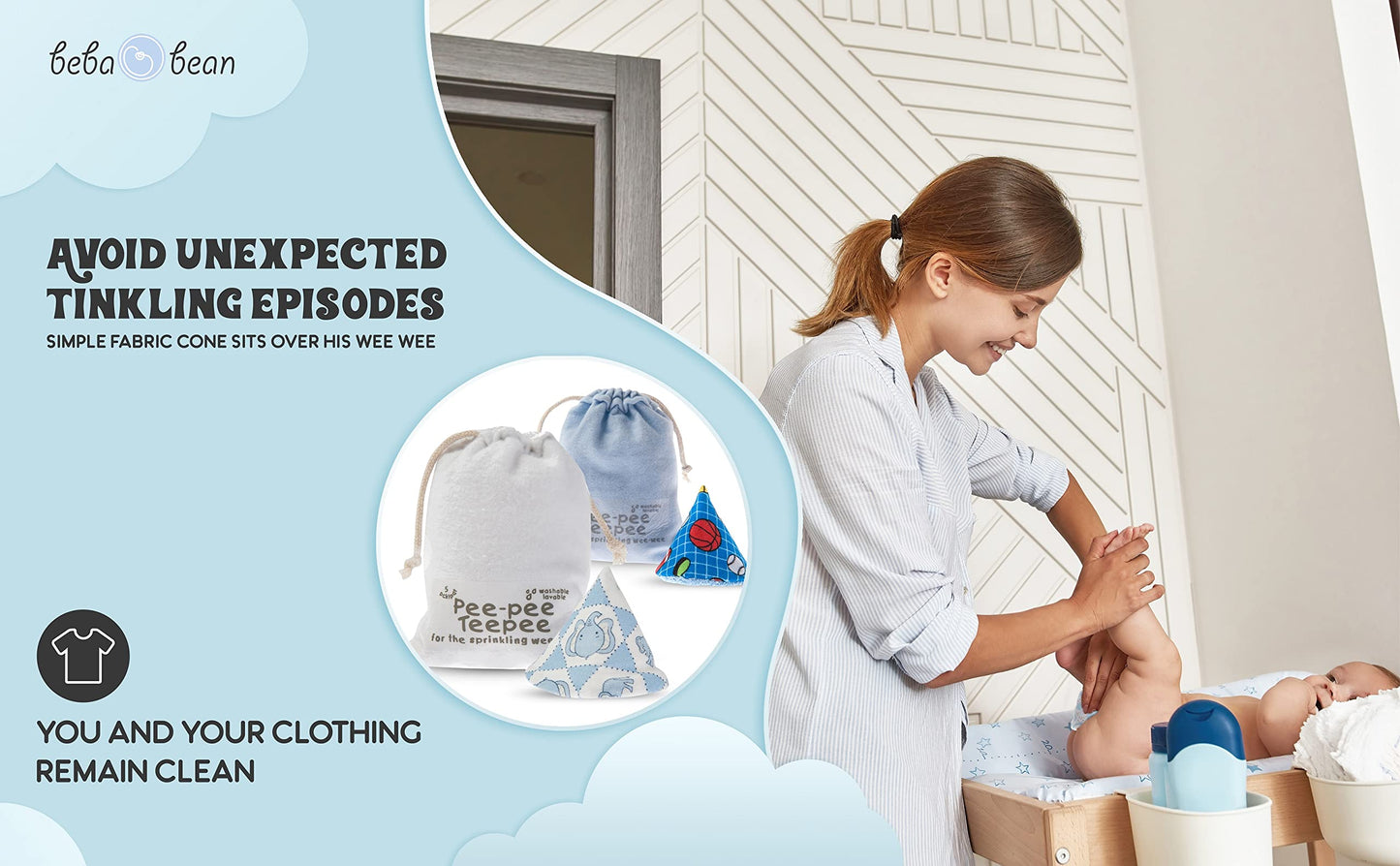 Beba Bean Pee-Pee Teepee Baseball Blue - Laundry Bag, Pt3061