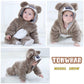 Tonwhar Unisex Baby Animal Halloween Costume Kid'S And Toddler'S Autumn Winter Outfits Jumpsuit(4-5 T,Koala)