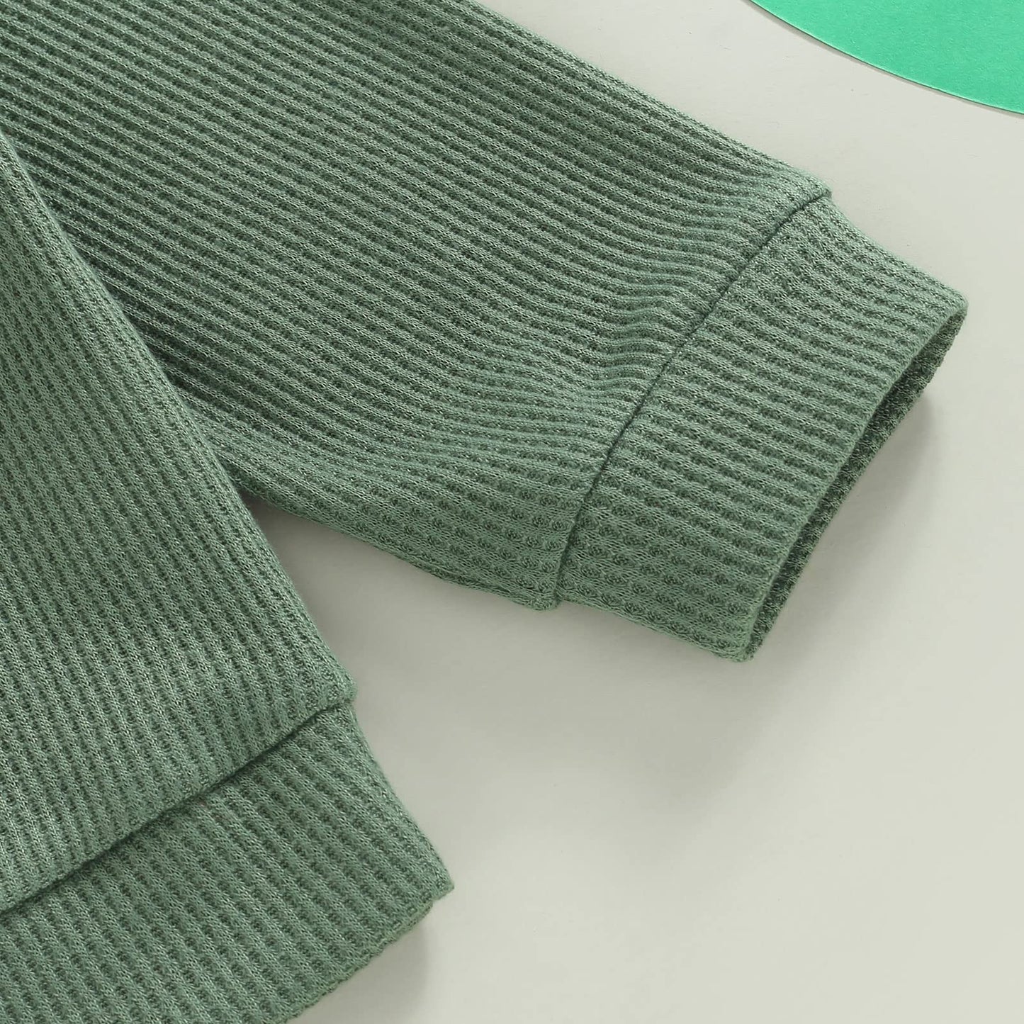 Infant Toddler Baby Boy St Patricks Day Outfits Long Sleeve Shirts Green Sweatshirt With Clover Pants 2Pcs Set (Clover Green, 18