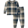 Modern Moments By Gerber Baby Hacci Snug Fit 2-Piece Pajama Set, Dark Green Plaid, 18 Months