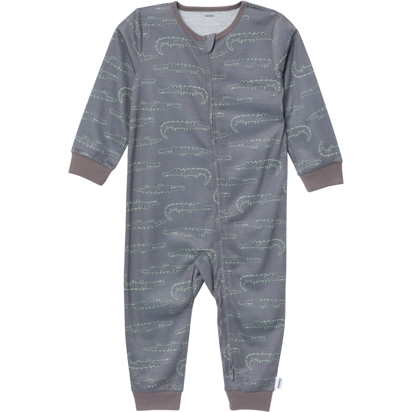 Gerber Toddlers And Baby Boys' Loose-Fit Polyester Jersey Footless Pajamas, Jungle