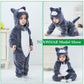 Tonwhar Unisex Baby Animal Halloween Costume Kid'S And Toddler'S Autumn Winter Outfits Jumpsuit(6-12 Months,Dark Gray Cat)