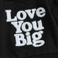 Nzndshd Valentines Day Baby Boy Outfit Letter Embroidered Long Sleeve Sweatshirt Heart Print Pants Set 2Pcs Clothes (Black Love