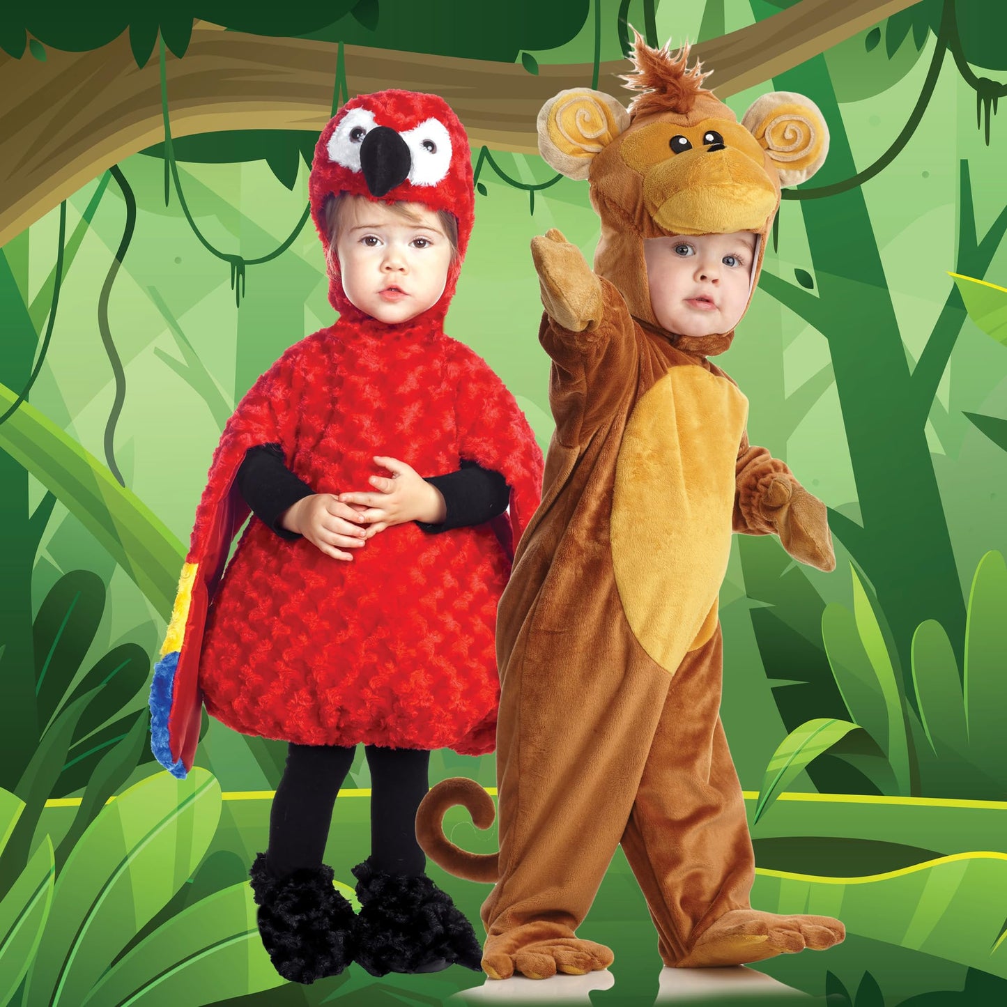 Toddlers Cute Monkey Costume for Halloween and Dress Up - Monkey