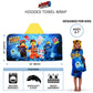 Franco Kids Bath Hooded Towel Wrap, 24 In X 50 In, Lego Movie